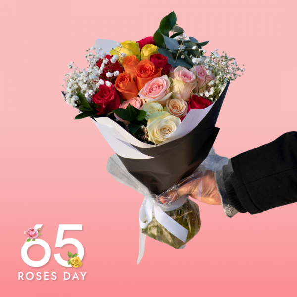 65 Roses Day Bouquet