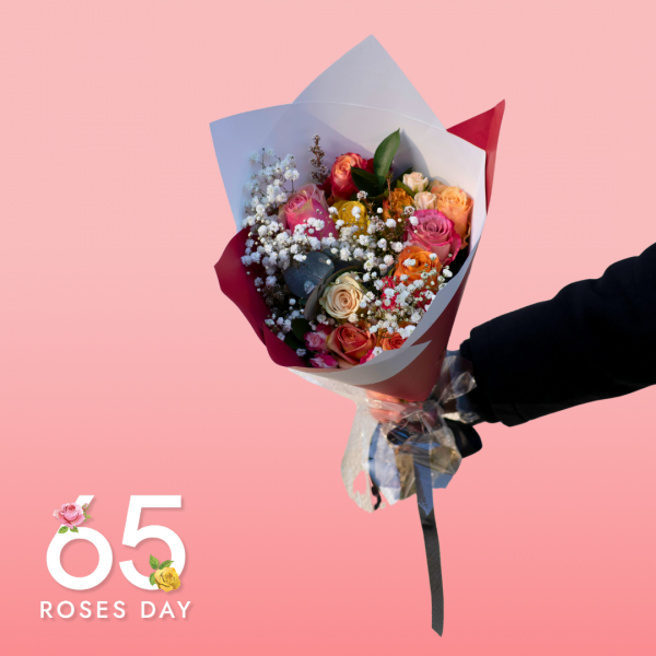 65 Roses Posy