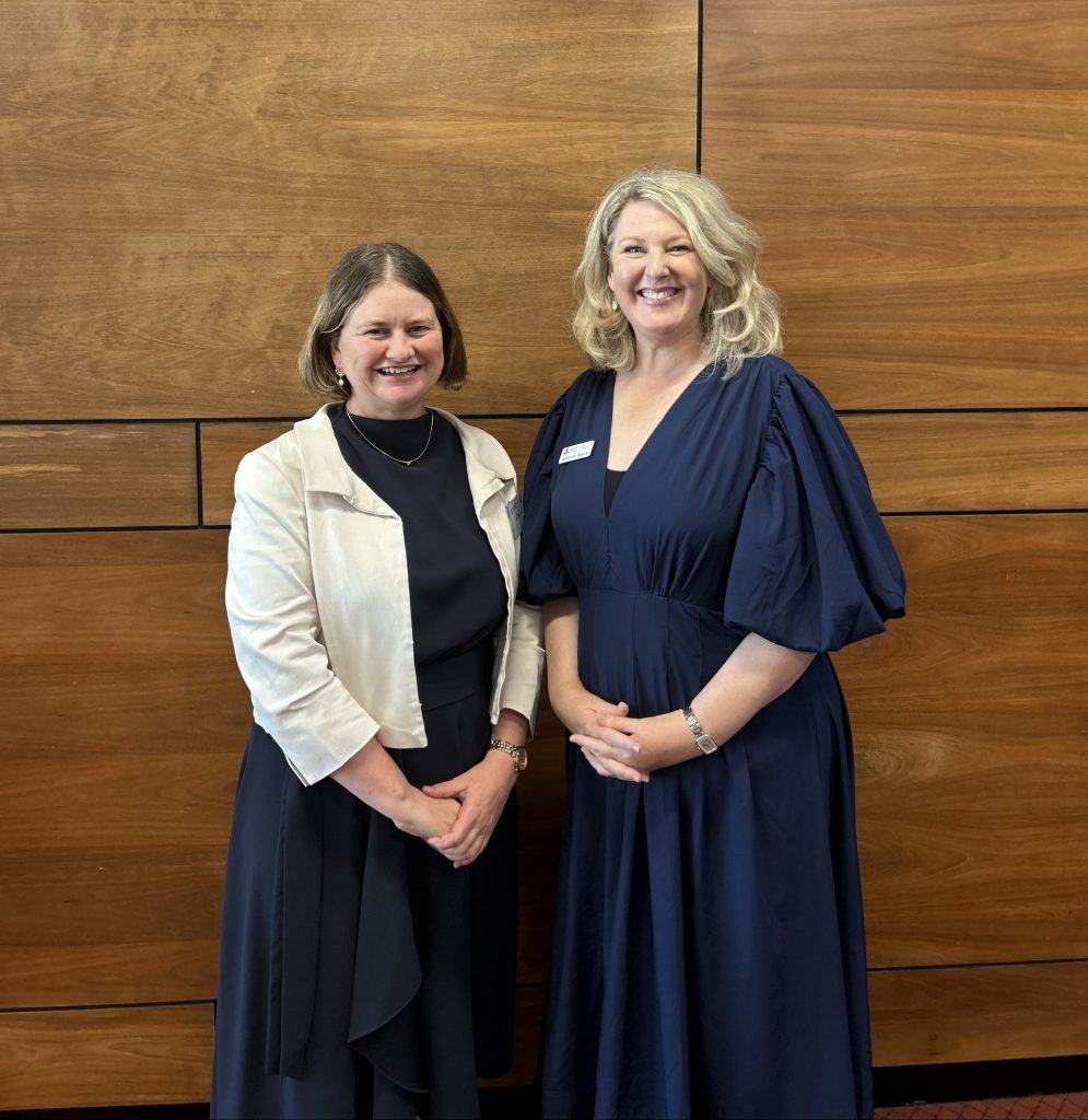 Lisa Bayakly, CEO CFWA with Annette Boyle, CCF. CFWA and CCF are excited to be collaborating on this Research Program.